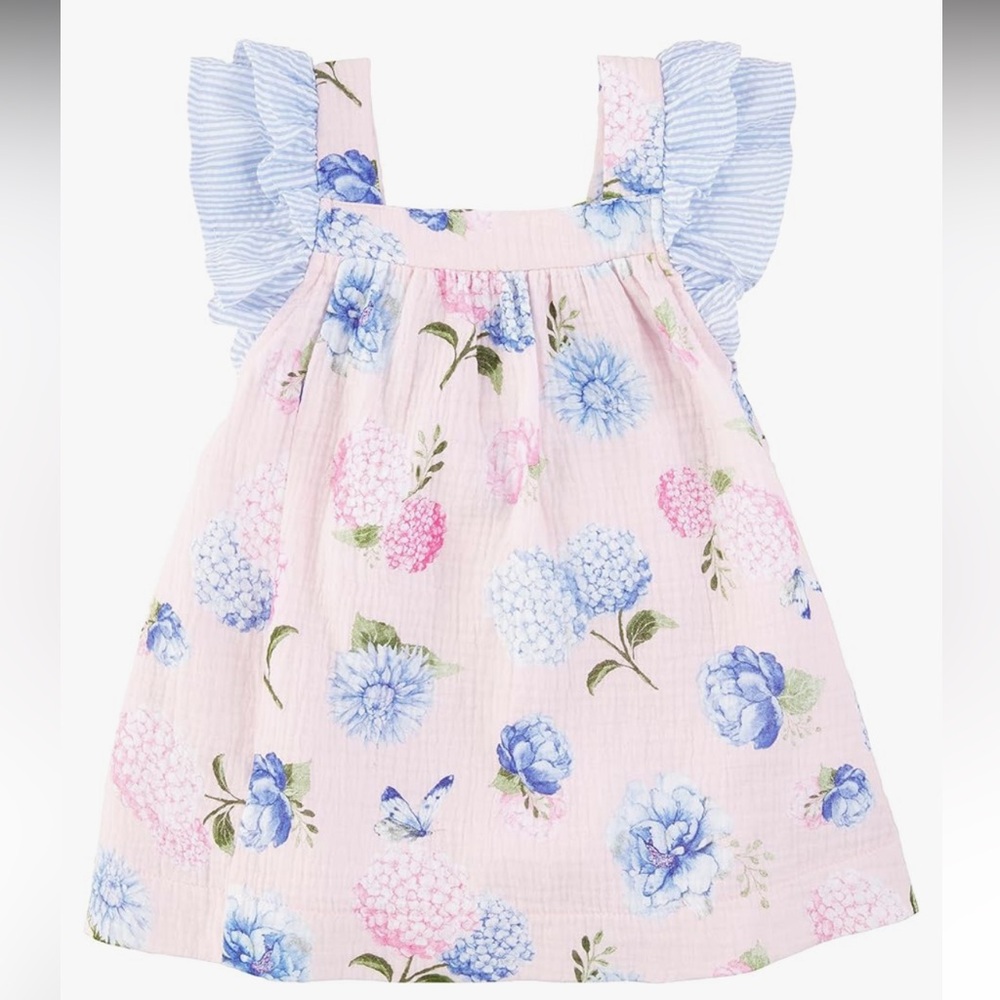 Mudpie toddler girls hydrangea dress
